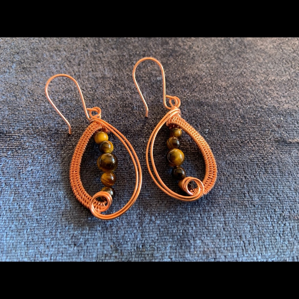 Handmade wire earrings